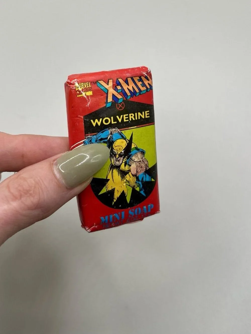 Vintage 1994 Marvel X-Men Wolverine Mini Soap Kid Care Sealed Tsumura Retro 90s